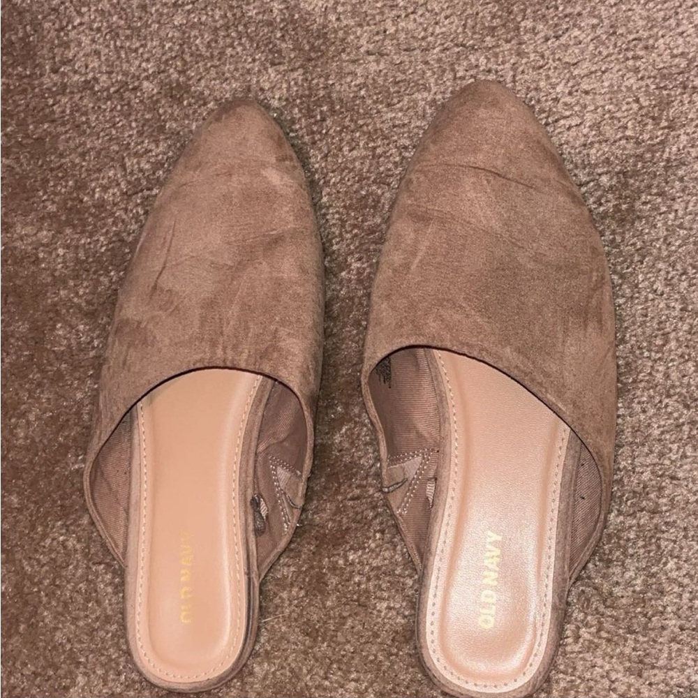 Old Navy Brown Suede Women's Mules